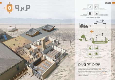 Plug n Play is a modular classroom that can be modified to suit local conditions | Inhabitat - Sustainable Design Innovation, Eco Architecture, Green Building Houses Bathroom, Modular Classroom, Affordable Prefab Homes, Eco Pods, Sustainable Schools, Building Green, Tiny House Kits, Cool School, Prefab Buildings