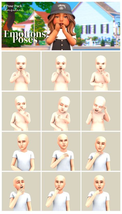 sims 4, simsulani, poses pack, toddler,emotion poses, child, children Sims4 Poses, Toddler Cc Sims 4, Sims 4 Couple Poses, Sims Poses, Toddler Poses, Ts4 Poses, Sims Baby, Sims 4 Family, 4 Poses