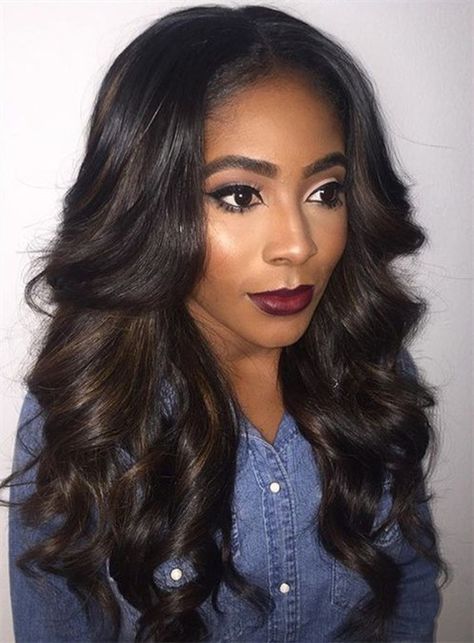 Attractive Long Wavy Lace Front Synthetic Hair Wig 22 Inches Brazilian Body Wave Hair, Hair Wigs For Black Women, Brazilian Hair Bundles, Side Ponytail, Hair Laid, Black Hairstyles, Body Wave Hair, Front Lace Wigs Human Hair, Human Hair Wig