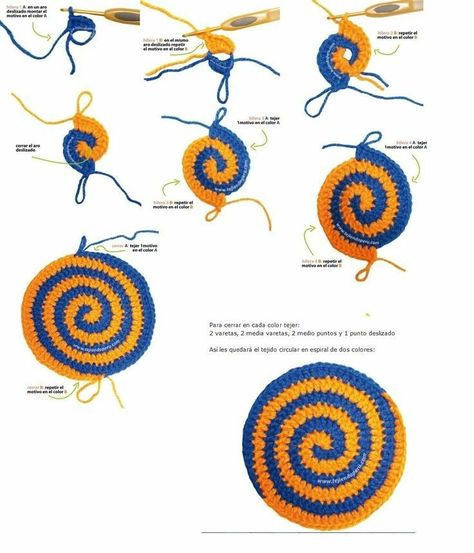 Granny Square Easy, Surface Crochet, Spiral Crochet, Applique Flower, Autumn Ideas, Crochet Blocks, Crochet Design Pattern, Crochet Circles, Top Ideas