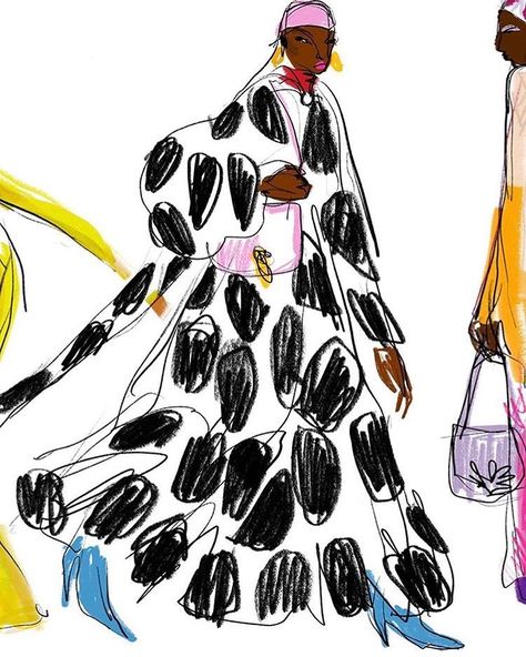 Freddy Mèzidor (@freddyourlove) • Instagram photos and videos Anjelica Roselyn Fashion Illustration, Fashion Illustration Abstract, Abstract Fashion Illustration, Silhouette Mode, Fashion Croquis, Fashion Illustration Collage, Patron Vintage, Abstract Fashion, London College Of Fashion