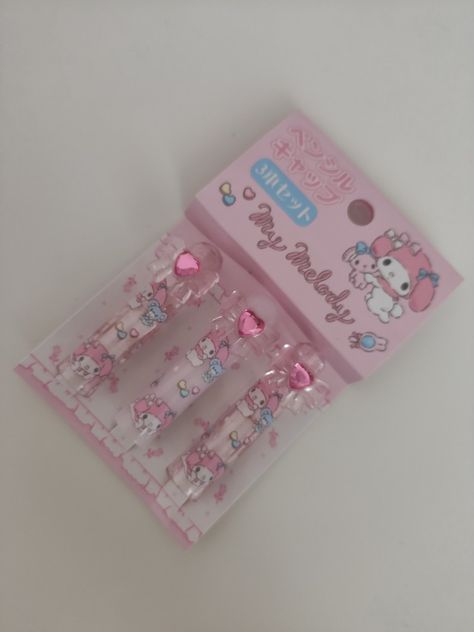 My Melody Scissors, Melody Pencil Case, Pink Stationary, My Melody Lip Gloss, My Melody Notebook, My Melody Stationery, Pastel Kidcore, Pink Sanrio, My Melody Stationery Set