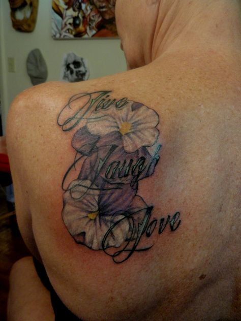 Live laugh love tattoo. Live Laugh Love Tattoo, Laugh Tattoo, Trend Tattoos, Tattoo Trend, Love Tattoo, Live Love Laugh, Tattoo Trends, I Have Done, Love Tattoos