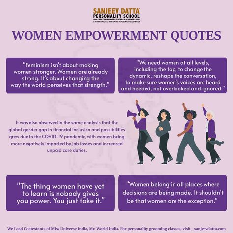 women empowerment, women empowerment quotes, top women empowerment quotes, tips for women empowerment, women empowerment tips Empowering Phrases For Women, Woman's Month, Empowerment Activities, Womens Month, Month Of March, Slogan Making, Women Empowerment Quotes, Personality Development, Good Quotes For Instagram