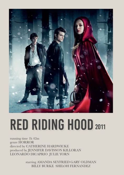 Red Riding Hood Movie Poster, Red Riding Hood Movie, Red Riding Hood Film, Movies Ideas, Romcom Movies, Billy Burke, Movies To Watch Teenagers, Polaroid Posters, Monthly Review