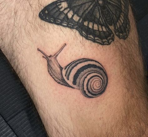 Snail Tattoo, Insect Tattoo, Bug Tattoo, Mushroom Tattoos, 1 Tattoo, Makeup Tattoos, Tattoo Art Drawings, Desenho Tattoo, Baby Tattoos