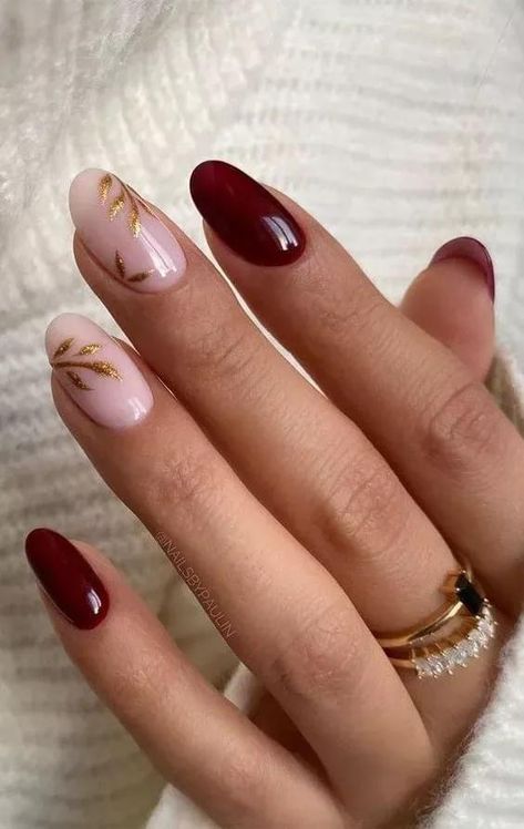 Kutek Disney, Gold Nail Designs, October Nails, Nagel Tips, Nails 2022, Nail Design Inspiration, Short Nails Art, White Nail, Trendy Nail Design