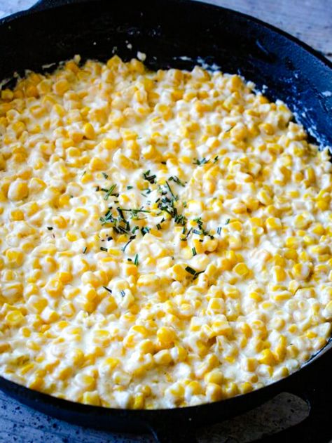 Cream Cheese Corn Recipe, Cheese Corn Recipe, Side Dishes Corn, Corn Side, Corn Recipes Side Dishes, Cream Cheese Corn, Recipes Side Dishes, Skillet Corn, Creamed Corn Recipes