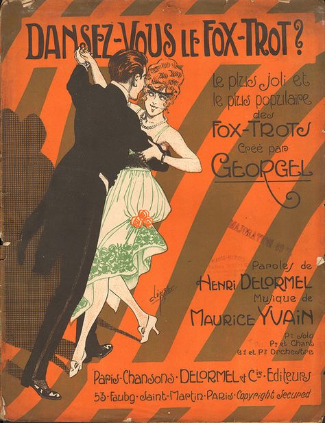 Will you dance the "Fox-Trot" with me? Sheet Music,.... Foxtrot Dance, Fox Dance, Fox Trot, Sheet Music Art, Vintage Dance, Foxtrot, Vintage Sheet Music, Music Covers, Dance Music