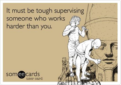 Think that's how they made supervisor... They don't work!  Give them a position they can actually accomplish correctly.. sit back and watching Workplace Quotes, Workplace Humor, Bad Boss, Work Memes, E Card, Work Humor, Ecards Funny, Work Quotes, Someecards