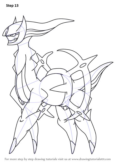 Step by Step How to Draw Arceus from Pokemon : DrawingTutorials101.com Arceus Pokemon Drawing, Arceus Drawing, Arceus Pokemon, Easy Pokemon Drawings, Pokémon Drawings, Pokemon Arceus, Pokemon Step By Step, Easy Pokemon, Easy Pencil Drawings