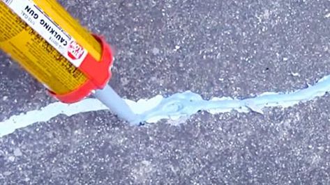 How To Repair Cracks On Sidewalks and Driveways | DIY Joy Projects and Crafts Ideas Repair Cracked Concrete, Diy Joy, Expanding Foam, Foundation Repair, Spray Foam, Crafts Ideas, Driveway, Home Improvement, Repair