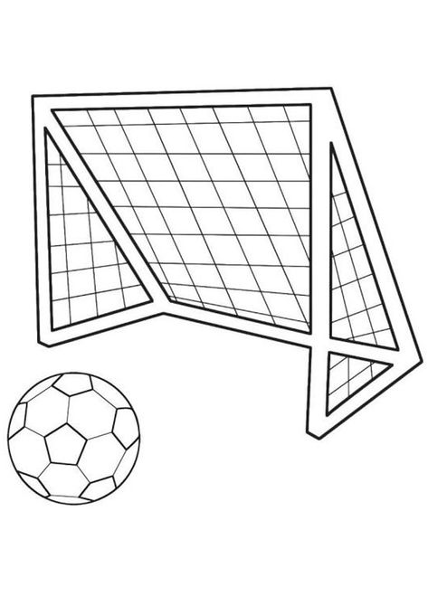 Soccer Goal Post, Football Goal Post, Football Coloring, Football Coloring Pages, Sports Coloring Pages, Football Drawing, Soccer Birthday, Football Themes, Chore Chart Kids