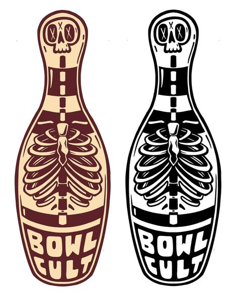 Bowling For Soup Tattoo, Bowling Logo Ideas, Bowling Pin Drawing, Bowling Tattoos Ideas, Bowling Pin Tattoo, Bowling Tattoos, Bowling Drawing, Bowling Illustration, Emo Design