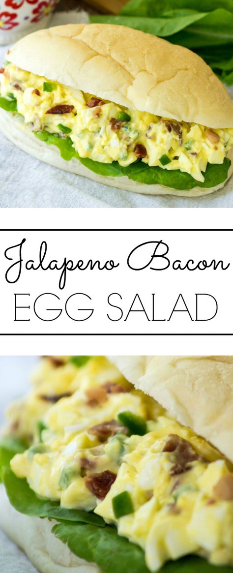 Spicy Egg Salad Recipe, Training Meals, Breakfast Braid, Bacon Egg Salad, Jalapeno Bacon, Egg Salad Recipe Healthy, Egg Salad Sandwich Recipe, Best Egg Salad Recipe, Spicy Eggs