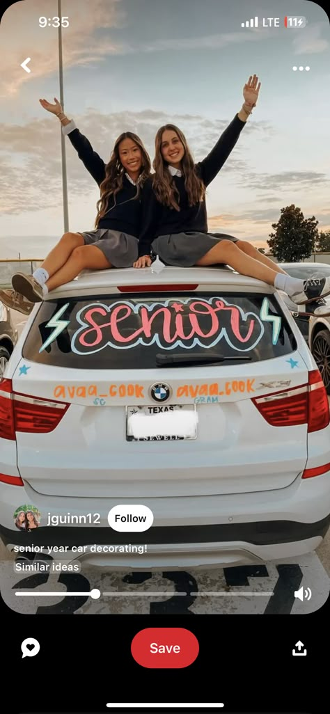 Senior Window Paint Ideas, Senior Car Decorating Ideas 2025 Window, Senior Car Decorating Ideas 2020, Senior Car Decorating Ideas, Car Window Paint, Car Decorating Ideas, Car Decorating, Senior Year Things, Senior Things