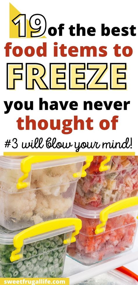 foods you can freeze that you haven't thought of yet How To Freeze Half And Half, Foods You Can Freeze For Later, What Foods Can You Freeze, How To Freeze Sauce, How To Freeze Leftovers, Freeze Food Ideas, Can You Freeze Potato Soup, Freeze Mashed Potatoes How To, Can You Freeze Spaghetti