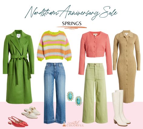 Winter Outfits For Spring Type, Spring Tone Outfits, Spring Color Pallete Outfits, Spring Color Analysis Outfits, True Spring Outfit Ideas, Hoc Spring Color Outfits, Spring Colour Palette Outfits, Warm Spring Outfits Color Palettes, Spring Warm Outfits