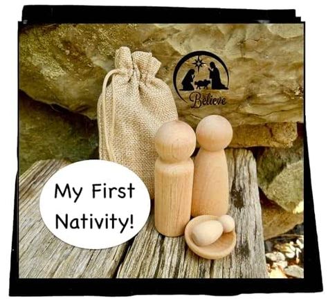 Peg Doll Nativity, Nativity Peg Doll, Nativity Wood, 3 Wisemen, Manger Christmas, Mary 1, Wood Peg Dolls, Advent Season, Tent Pegs