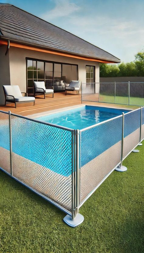 15+ Stylish Pool Fencing Ideas to Transform Your Backyard 40 Pool Fencing Ideas, Wrought Iron Pool Fence, Pool Fence Ideas, Aluminum Pool Fence, Pool Cage, Pvc Pool, Glass Pool Fencing, Wooden Pool, Cheap Pool