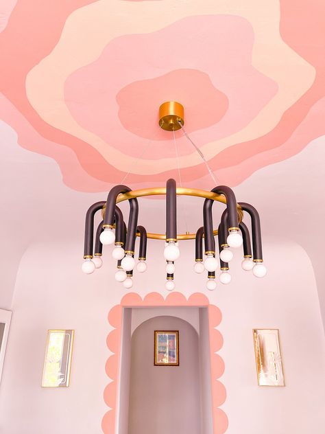 Wall Painting Ideas, Deco Pastel, Creative Wall Painting, Ceiling Painting, Desain Furnitur Modern, Room Wall Painting, Dining Room Ceiling, Creative Wall, Painted Ceiling