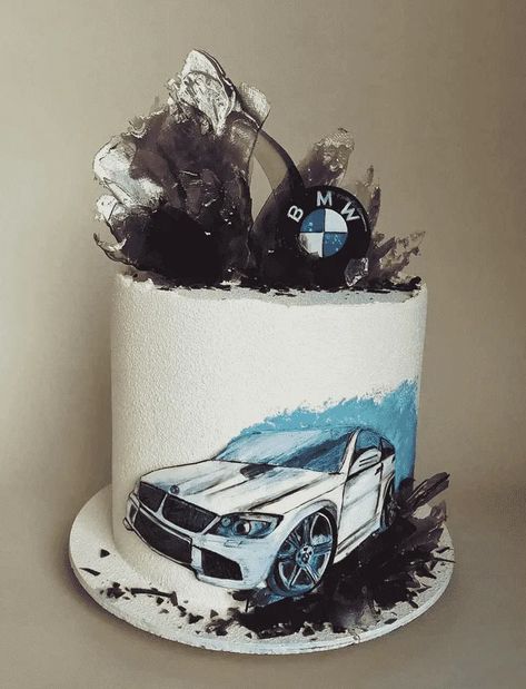 Bmw Birthday Cake For Men, Bmw Cake Topper, Car Cake For Men, Bmw Cake Ideas, Car Cakes For Men Birthdays, Bmw Birthday Cake, Whale Birthday Cake, Bmw Cake, Cars Cake Design