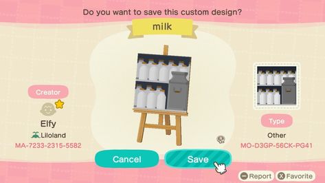 Acnh design for milk truck Happy Home Paradise, Milk Truck, Nintendo Switch Animal Crossing, Motif Acnl, Blurred Background Photography, Animal Crossing Villagers, New Animal Crossing, Farm Design, Animal Crossing Game