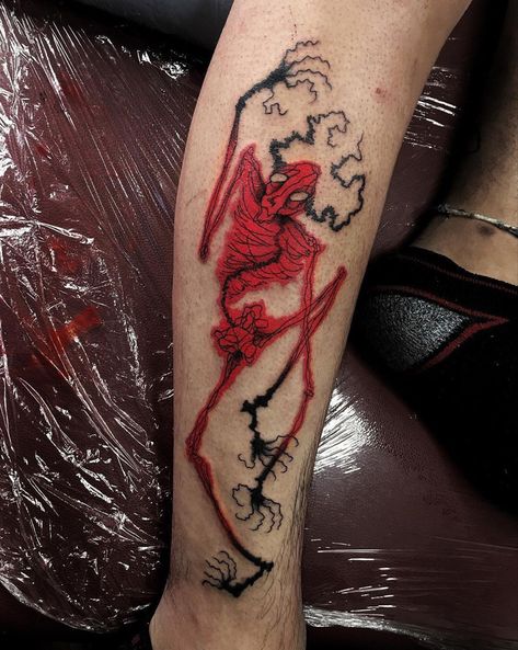 Rotting Tattoo, Trashpolkatattoo Design, Red Skeleton Tattoo, Xavier Wulf Tattoo, Trash Polka Sketch, Red And Black Tattoo Sleeve, Sleeve Tattoos Traditional, Gore Tattoos, Gore Tattoo