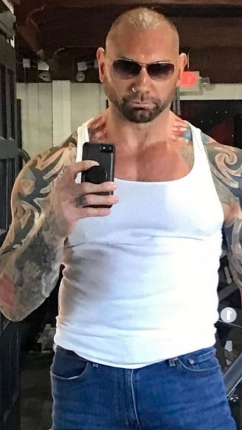 Dave Bautista Tattoos, David Bautista, Wwe Batista, Dave Batista, Batista Wwe, Dave Bautista, Miguel Diaz, Professional Wrestlers, David Michael