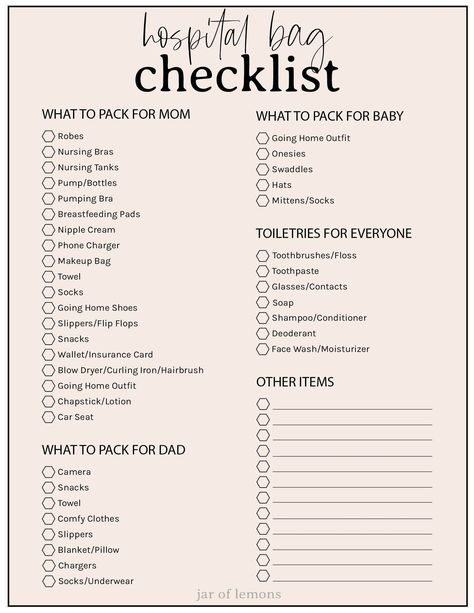 What do you ACTUALLY need to take with you when you have your baby? Today, we're sharing a Printable Hospital Bag Checklist that's easy to follow and lists the essentials you'll need for your hospital stay! Hospital Bag Checklist Uk, Pregnancy Hospital Bag Checklist, Delivery Hospital Bag, Hospital Checklist, Baby Going Home Outfit, Hospital Bag For Mom To Be, Packing Hospital Bag, Pregnancy Hospital Bag, 35 Weeks Pregnant