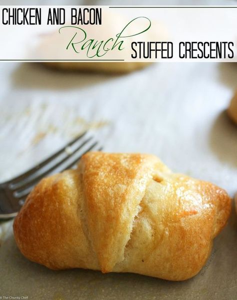 Easy Crescent Roll Recipes, Stuffed Crescent Rolls, Crescent Roll Recipes Dinner, Recipes Using Crescent Rolls, Crescent Roll Dessert, Chicken Crescent Rolls, Arancini Recipe, The Chunky Chef, Chunky Chef