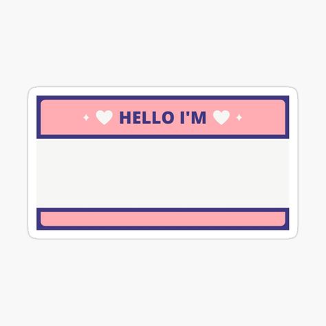 Hello My Name Is Sticker, My Name Is Sticker, Nerdy Art, Bond Paper Design, Wave Goodbye, Bond Paper, 90s Aesthetic, Hello My Name Is, Printable Stickers