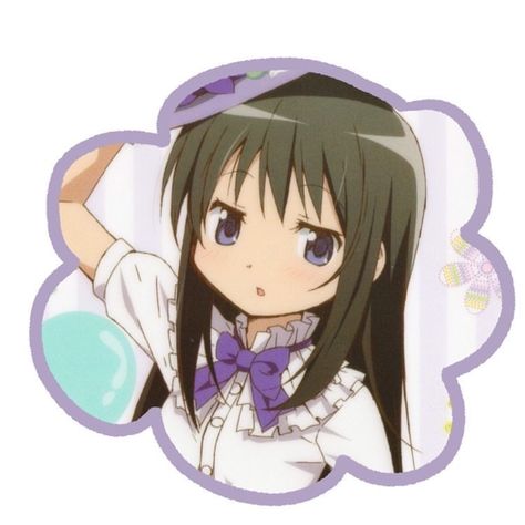 Homura Widget, Nendoroid Anime, Mahō Shōjo Madoka Magica, Mahō Shōjo, Picture Icon, Puella Magi Madoka Magica, Madoka Magica, Cute Profile Pictures, Beautiful Stickers