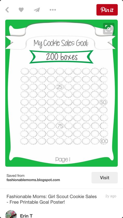 Cookie goal Girl Scout Cookie Goal Tracker, Free Goal Printables, Girl Scout Cookie Sales, Goal Tracker, Girl Scout Cookies, Girl Scout, Girl Scouts, Mom Style, Free Printables