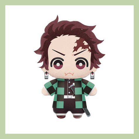 Tanjiro Body Pillow, Tanjiro Nendoroid, Demon Slayer Nendoroid Png, Demon Slayer Plushies, Tanjiro Plush, Sin Cos Tan, Plush Pattern, Silly Me, Demon Slayer