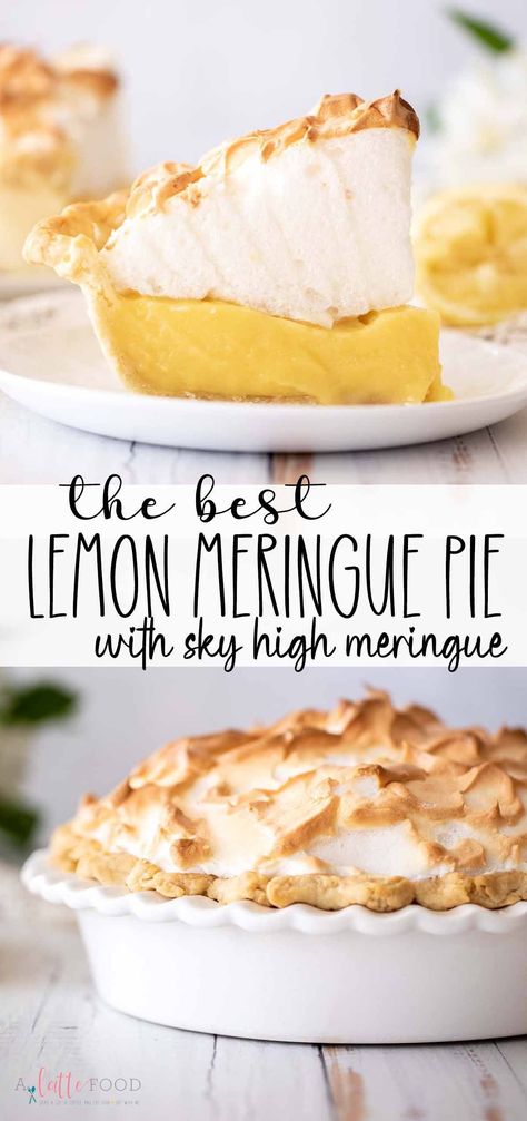 Lemon Meringue Pie Crust, Lemon Meringue Pie Easy, Best Lemon Meringue Pie, Lemon Meringue Pie Recipe, Summer Fruit Desserts, Toasted Meringue, Lemon Pie Recipe, Favorite Pie Recipes, Lemon Pie Filling