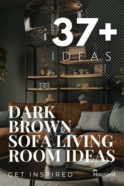 37+ Dark Brown Sofa Living Room Ideas That Inspire in 2023 | Houszed Dark Leather Furniture Living Room Decor, Brown Sofas Living Room Ideas Decor, Living Room With Dark Leather Furniture, Leather Sofa Dark Living Room, Decorating A Brown Couch, Color Palette With Brown Sofa, Dark Brown Leather Living Room Decor, Dark Brown Leather Couch Decor Ideas, Rooms With Leather Sofas