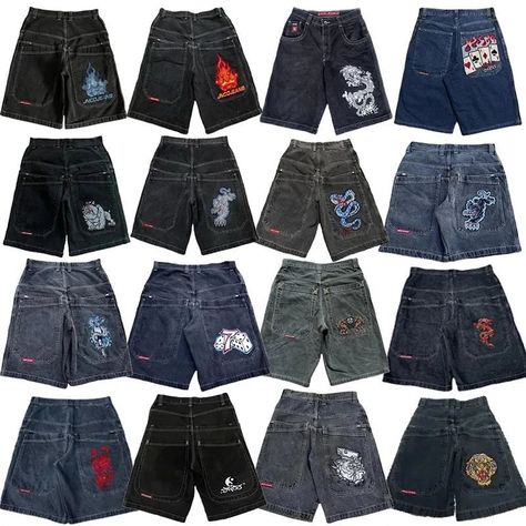 Throwback to the Y2K vibes with our JNCO Baggy Denim Shorts! Perfect for summer, these Harajuku-inspired jorts blend vintage patterns with hip hop streetwear flair. Unisex and ultra-cool. Grab yours now at Ravenaura #Y2KFashion #BaggyJeans #streetwearfashion r #VintageVibes #JNCO” Baggy Denim Shorts, Shorts Streetwear, Hip Hop Vintage, Gothic Men, Mens Denim Shorts, Baggy Denim, Y2k Jeans, Jean Vintage, Style Hip Hop