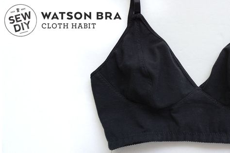 DIY Longline Soft Bra, Review of Watson Bra pattern by Cloth Habit | Sew DIY Watson Bra Pattern Free, Lounge Bra Sewing Pattern, Watson Bra Pattern, Cotton Bra Sewing Pattern, Free Bra Sewing Pattern, Bra Pattern Sewing, Longline Bra Pattern, Victorian Corset Pattern, Free Bra Pattern