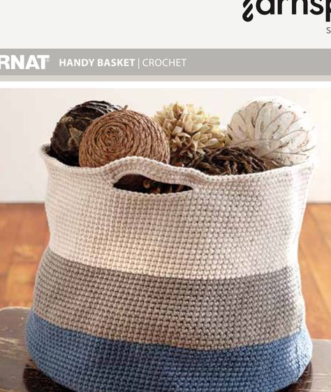 Crochet Storage Baskets Free, Easy Crochet Basket Pattern, Crochet Storage Baskets, Crochet Storage, Crochet Baskets, Basket Pattern, Crochet Basket Pattern, Crafts Crochet, Yarn Projects