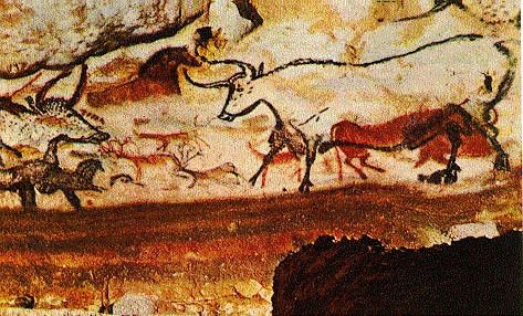 Hall of the Bulls, Lascaux Lascaux Cave Paintings, Prehistoric Cave Paintings, Paleolithic Art, Stone Age Art, Ancient Discoveries, History Tattoos, Prehistoric World, Prehistoric Art, Cave Paintings