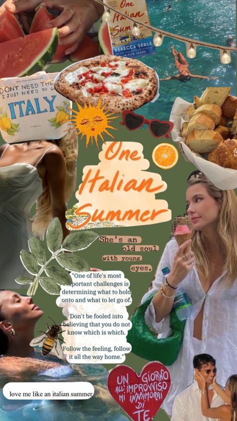 #oneitaliansummer One Italian Summer Book Aesthetic, One Italian Summer Book, Summer Book Aesthetic, One Italian Summer, Summer Book, Summer Books, It Ends With Us, Love Me Like, Italian Summer