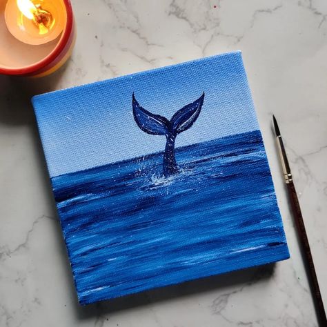 Easy Painting Ideas On Canvas Blue, Sea Acrylic Painting Easy, Painting Ideas On Canvas Sea, Ocean Painting Acrylic Easy, Painting Ideas On Canvas Ocean, Sea Painting Easy, Simple Ocean Painting, Sea Painting Ideas, Easy Ocean Painting