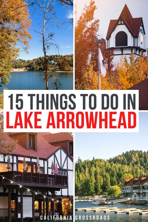 Wondering what to do in Lake Arrowhead, California? This guide to fun things to do in Lake Arrowhead in summer… or winter!… will be your guide. Here’s how to spend a weekend getaway to Lake Arrowhead.   Lake Arrowhead travel guide | where to go in Lake Arrowhead | Southern California getaways | where to go in Southern California Lake Arrowhead California Winter, Deep Creek Hot Springs, Lake Arrowhead Village, Lake Arrowhead California, California Getaways, Snow Valley, San Bernardino Mountains, Travel California, California Roll