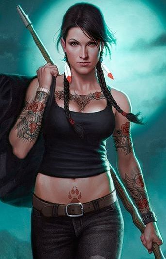 Patricia Briggs Mercy Thompson, Tomb Raider Angelina Jolie, Cyberpunk Hair, Mercy Thompson, Patricia Briggs, Tattoo Character, Raiders Girl, Book Cover Artwork, Futuristic Style