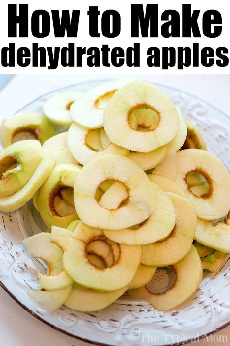 How to dehydrate apples sprinkled with cinnamon and sugar. They're the best healthy snack my whole family loves, especially my kids! #dehydratedapples #apples #dehydrating #cosori #review Dehydrate Apples, Dried Apple Rings, Dehydrated Apples, Apple Rings, Natural Snacks, Dried Bananas, Apple Chips, Dehydrated Fruit, Dried Apples