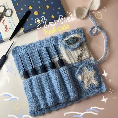 All Posts • Instagram How To Crochet A Hook Case, Crochet On The Go, Crochet Case For Hooks, Crochet Cord Organizer, Practical Crochet Ideas, Crochet Hook Holder Free Pattern, Crochet Practical Ideas, Crochet Hook Case Free Pattern, Cute Crochet Projects