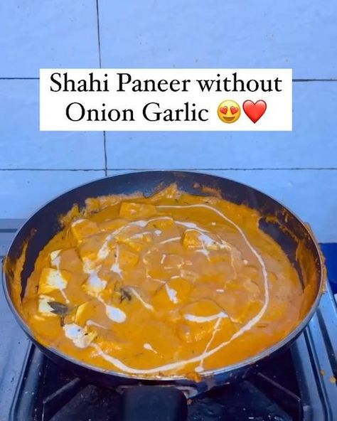 Paneer Without Onion And Garlic, Without Onion And Garlic Recipes, Paneer Shahi, Shahi Paneer Recipe, Shahi Paneer, Melon Seeds, Paneer Recipe, Paneer Recipes, Turmeric Powder