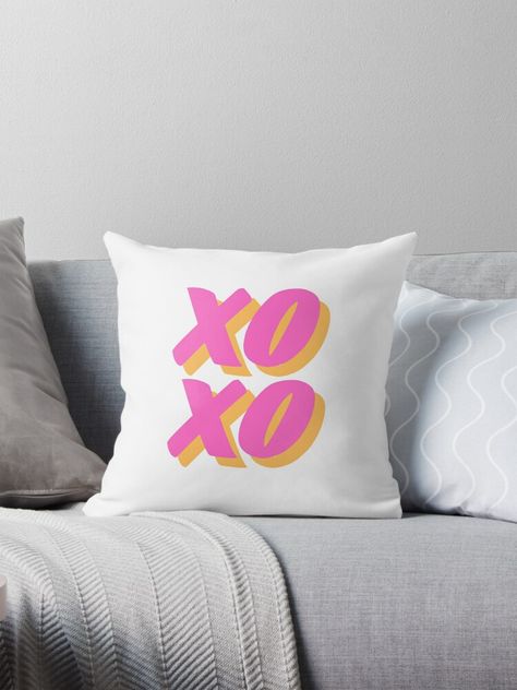 Get my art printed on awesome products. Support me at Redbubble #RBandME: https://www.redbubble.com/i/throw-pillow/Xoxo-by-niiceshop/163555158.5X2YF?asc=u Xoxo Pillow, A Pillow, Pillow Design, Pillow Sale, Dad Hats, Mouse Pad, My Art, Awesome Products, Original Art