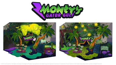 Freddy Toys, Montgomery Gator, Fnaf Book, Fnaf Security Breach, Happy 10th Anniversary, Fnaf Oc, Fnaf Sl, Golf Art, Funny Decor